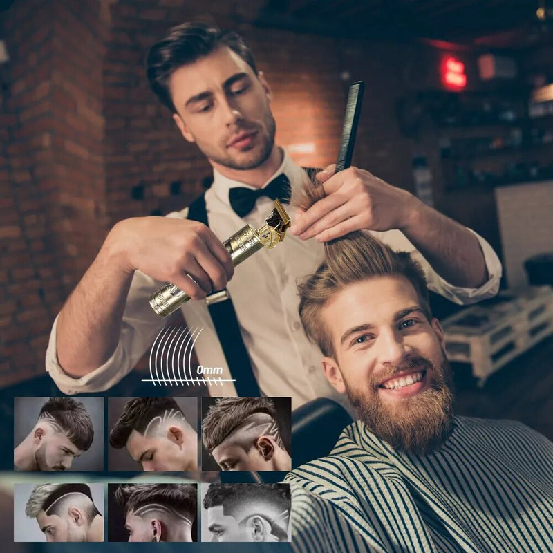 T9 usb máquina de cortar cabelo elétrica para homens máquina de corte de cabelo recarregável homem barbeador aparador barbeiro aparador de barba técnica